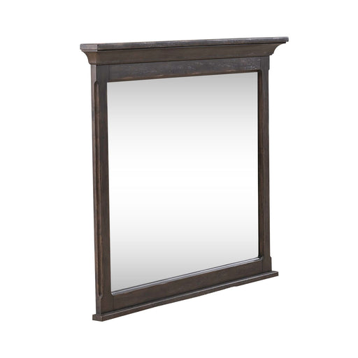 Paradise Valley Landscape Mirror in Saddle Brown - Discount Furniture World (Burlington,NC)