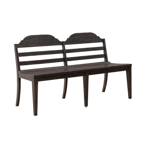 Paradise Valley Ladder Back Bench in Saddle Brown - Discount Furniture World (Burlington,NC)