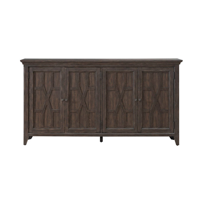 Paradise Valley Hall Buffet in Saddle Brown - Discount Furniture World (Burlington,NC)