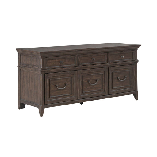 Paradise Valley Credenza in Saddle Brown - Discount Furniture World (Burlington,NC)