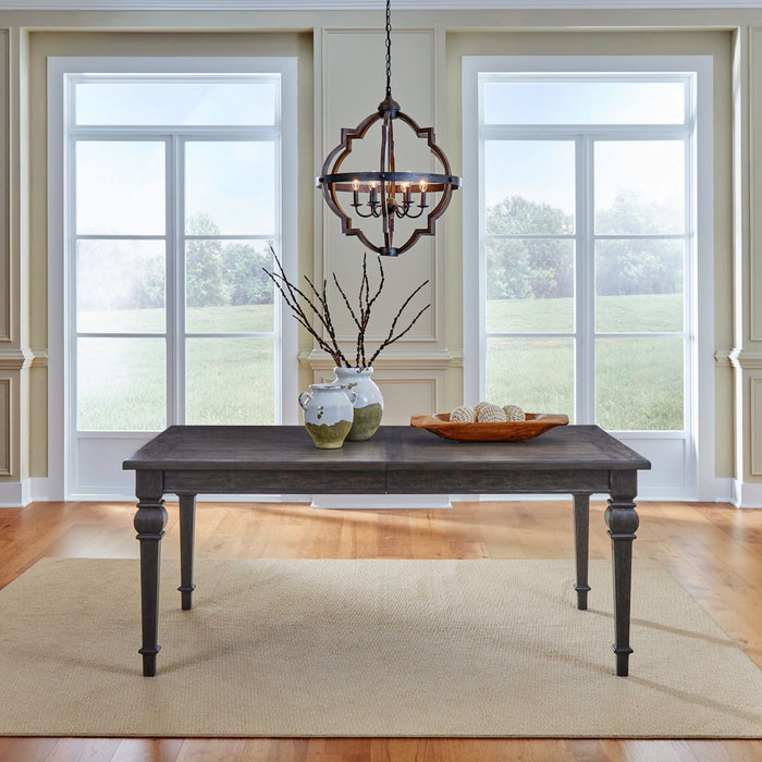Paradise Valley Rectangular Leg Table in Saddle Brown - Discount Furniture World (Burlington,NC)