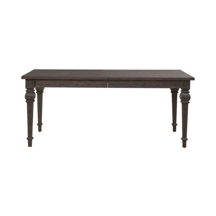 Paradise Valley Rectangular Leg Table in Saddle Brown - Discount Furniture World (Burlington,NC)