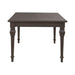 Paradise Valley Rectangular Leg Table in Saddle Brown - Discount Furniture World (Burlington,NC)