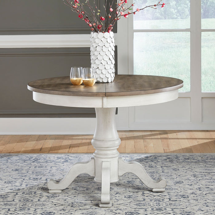 Ocean Isle Pedestal Table Set - Discount Furniture World (Burlington,NC)