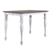 Ocean Isle Gathering Table in Antique White with Weathered Pine image