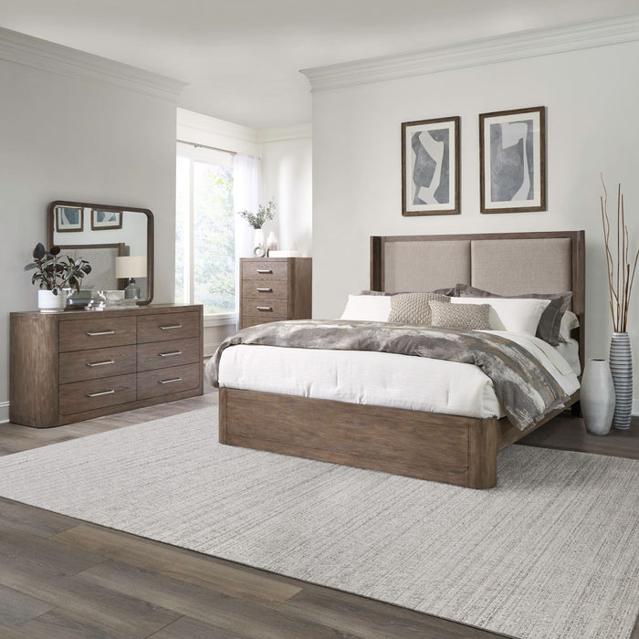 South Bend Queen Shelter Bed, Dresser & Mirror, Chest image