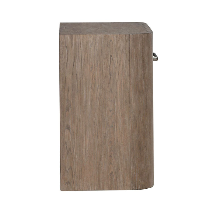 South Bend Open Nightstand w/ Charging Station in Burnished Clay - Discount Furniture World (Burlington,NC)