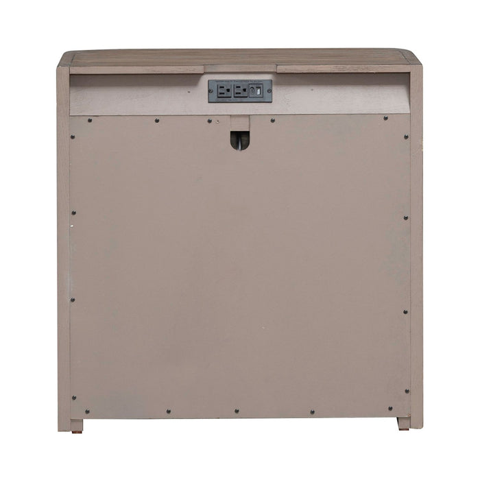 South Bend Open Nightstand w/ Charging Station in Burnished Clay - Discount Furniture World (Burlington,NC)