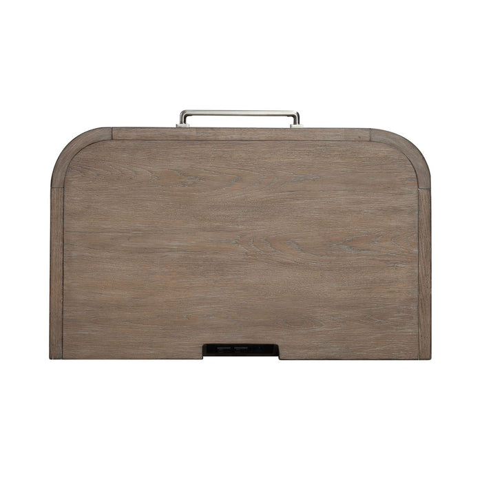 South Bend Open Nightstand w/ Charging Station in Burnished Clay - Discount Furniture World (Burlington,NC)