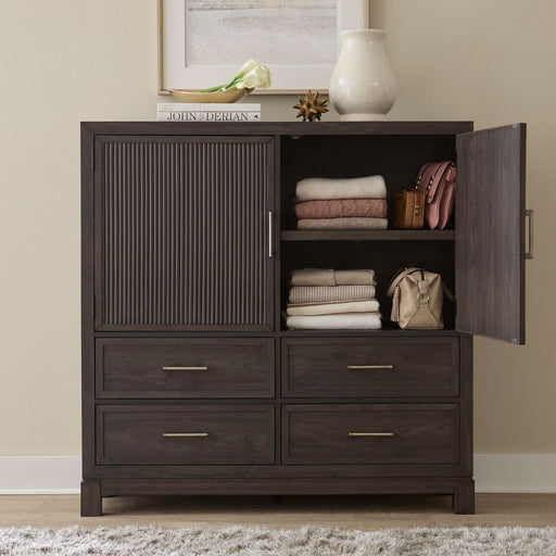 Modern Edge Dressing Chest in Caffe - Discount Furniture World (Burlington,NC)