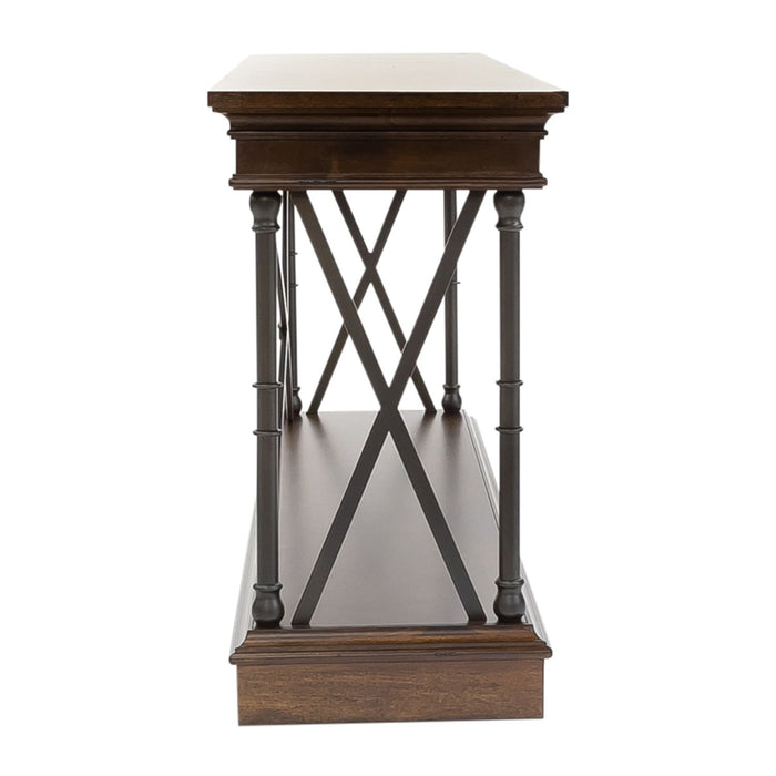 Tribeca Rectangular Sofa Table in Cordovian Brown - Discount Furniture World (Burlington,NC)