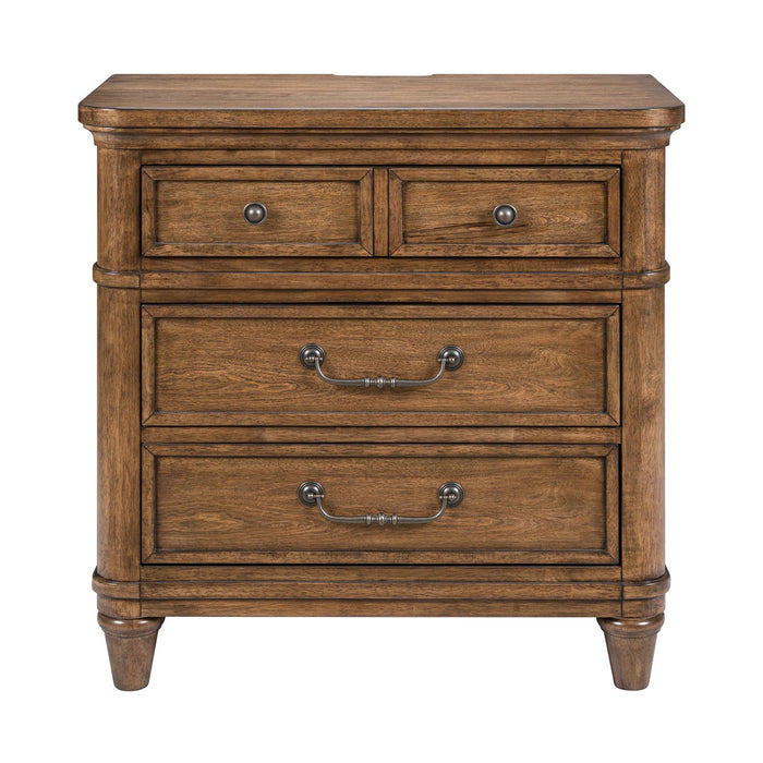 Harrison Heights Nightstand w/ Charging Station - Discount Furniture World (Burlington,NC)