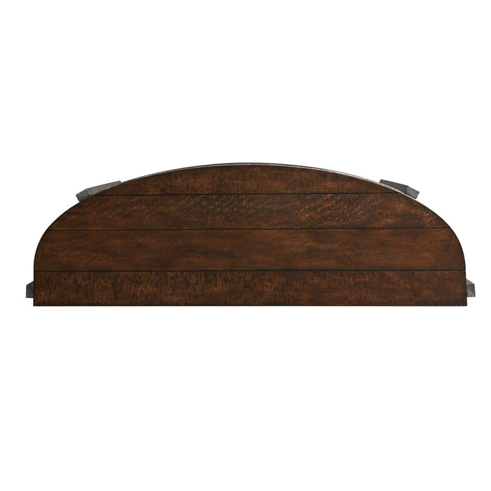 Breckinridge Demilune Sofa Table in Mahogany - Discount Furniture World (Burlington,NC)