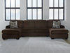 Kimlee Sectional with Double Chaise - Discount Furniture World (Burlington,NC)