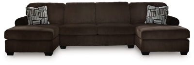 Kimlee Sectional with Double Chaise - Discount Furniture World (Burlington,NC)