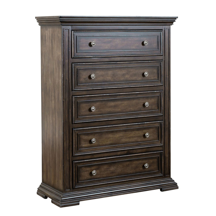Big Valley King Panel Bed, Dresser & Mirror, Chest - Discount Furniture World (Burlington,NC)