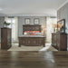 Big Valley Queen Panel Bed, Dresser & Mirror, Chest image