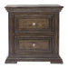 Big Valley 2 Drawer Night Stand w/ Charging Station - Discount Furniture World (Burlington,NC)