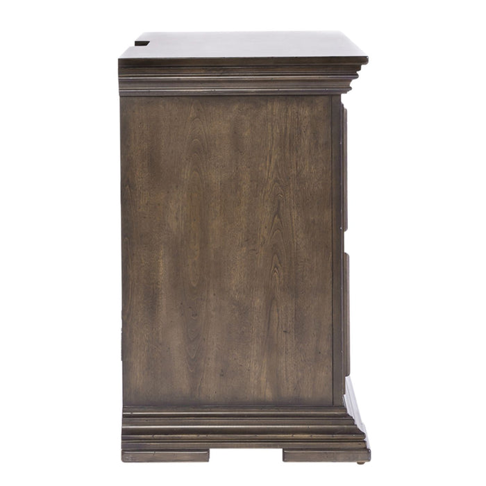 Big Valley 2 Drawer Night Stand w/ Charging Station - Discount Furniture World (Burlington,NC)