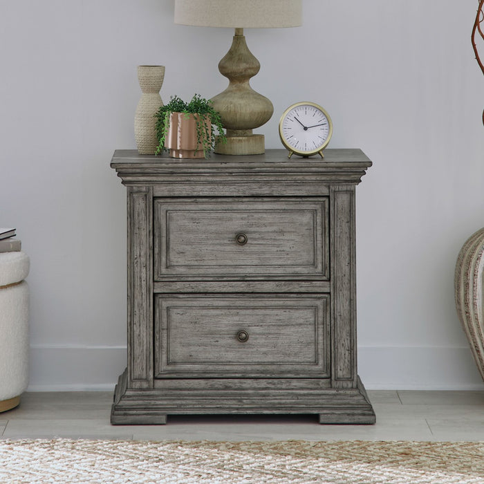 Big Valley 2 Drawer Night Stand w/ Charging Station image