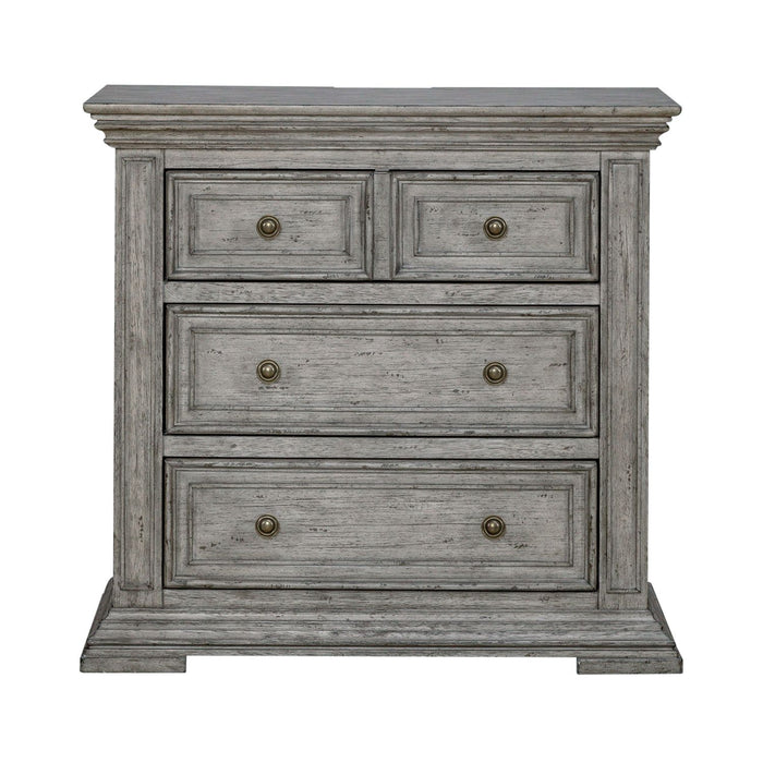 Big Valley Bedside Chest w/ Charging Station - Discount Furniture World (Burlington,NC)