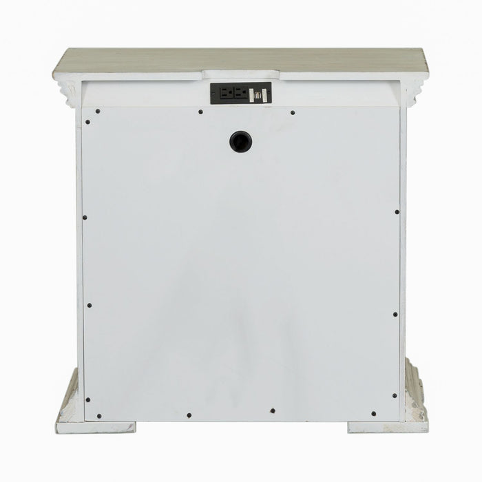 Big Valley 2 Drawer Night Stand w/ Charging Station - Discount Furniture World (Burlington,NC)