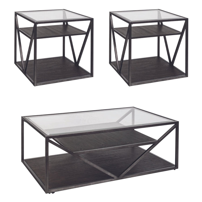 Arista 3 Piece Set (1-Cocktail 2-End Tables) - Discount Furniture World (Burlington,NC)