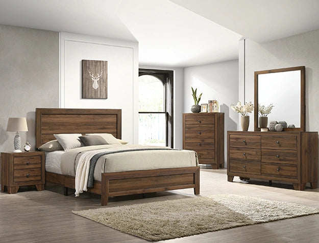 MILLIE FULL BED IN ONE BOX -BROWN CHERRY