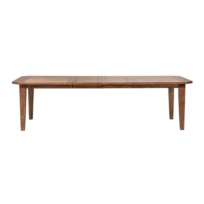 Hearthstone Rectangular Leg Table in Rustic Oak Finish - Discount Furniture World (Burlington,NC)