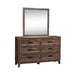 Ridgecrest King Panel Bed, Dresser & Mirror - Discount Furniture World (Burlington,NC)
