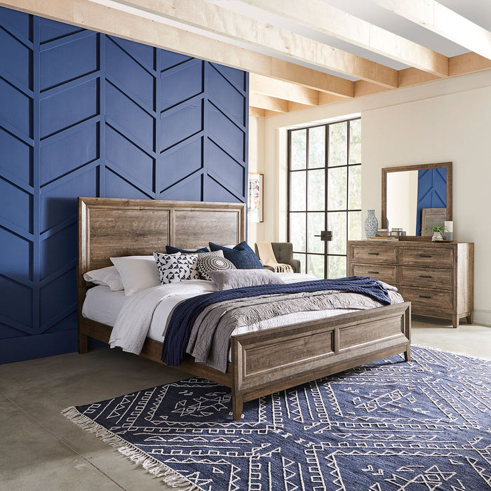 Ridgecrest King Panel Bed, Dresser & Mirror image