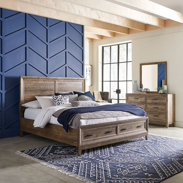 Ridgecrest King Storage Bed, Dresser & Mirror image