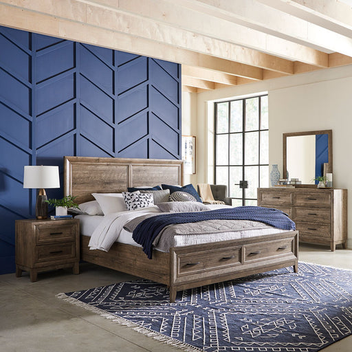 Ridgecrest King Storage Bed, Dresser & Mirror, Night Stand image