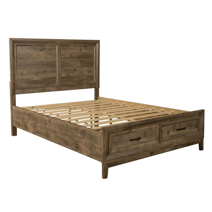 Ridgecrest Queen Storage Bed, Dresser & Mirror - Discount Furniture World (Burlington,NC)