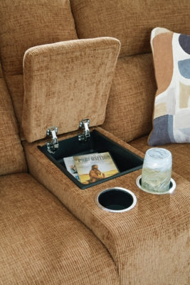 Kanlow Reclining Loveseat with Console - Discount Furniture World (Burlington,NC)
