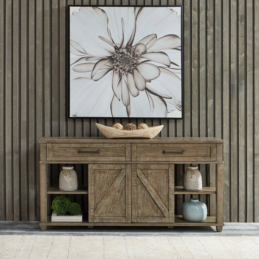 Parkland Falls Sofa Table in Weathered Taupe image