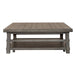 Modern Farmhouse Oversized Square Cocktail Table - Discount Furniture World (Burlington,NC)