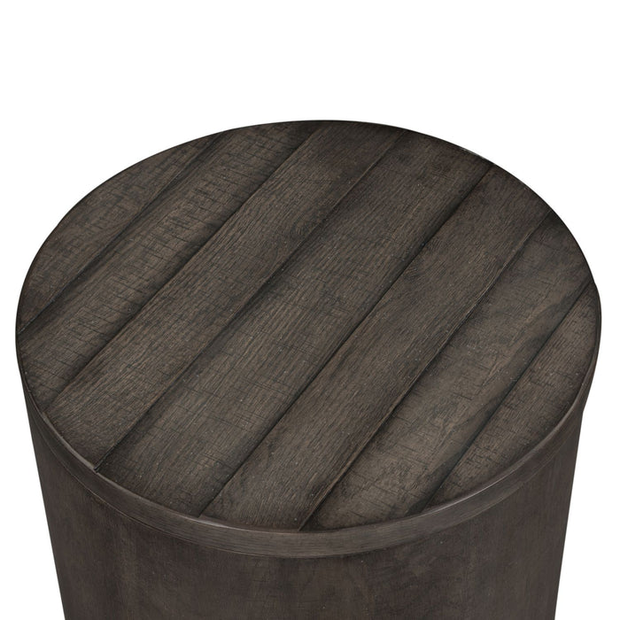 Modern Farmhouse Drum End Table image