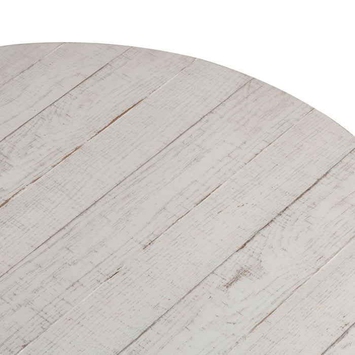 Modern Farmhouse Drum Cocktail Table - Discount Furniture World (Burlington,NC)