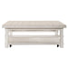 Modern Farmhouse Oversized Square Cocktail Table - Discount Furniture World (Burlington,NC)