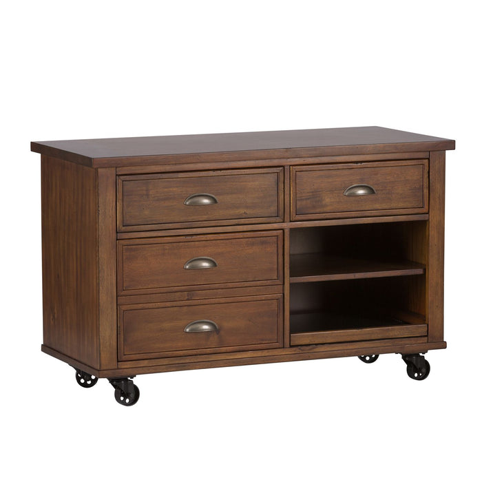 Arlington House Credenza in Cobblestone Brown - Discount Furniture World (Burlington,NC)