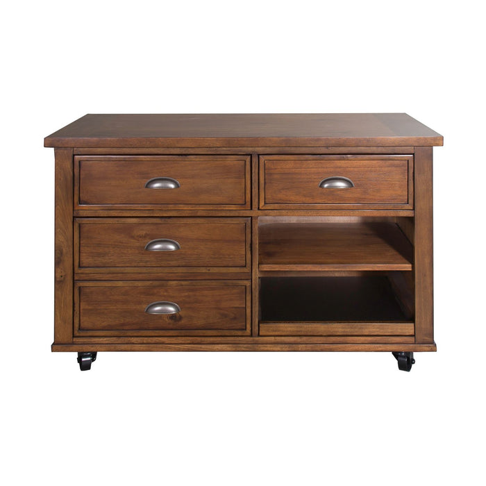 Arlington House Credenza in Cobblestone Brown - Discount Furniture World (Burlington,NC)