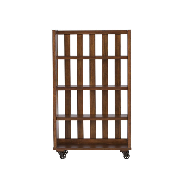 Arlington House Open Bookcase in Cobblestone Brown - Discount Furniture World (Burlington,NC)