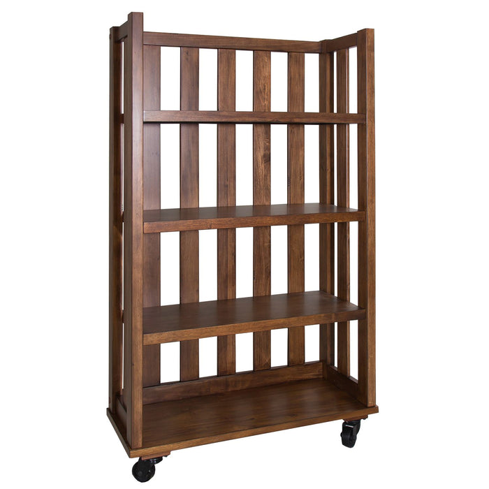 Arlington House Open Bookcase in Cobblestone Brown - Discount Furniture World (Burlington,NC)