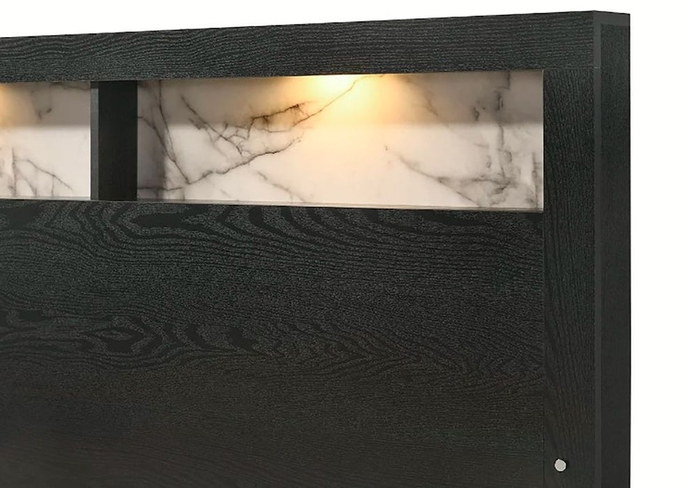 Crown Mark Furniture Cadence Queen Panel Bed in Black