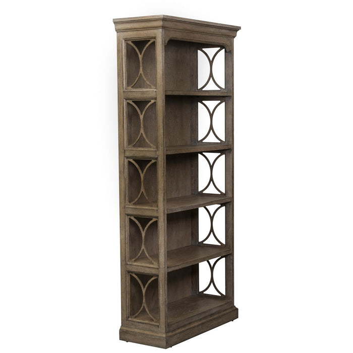 Simply Elegant Bookcase in Heathered Taupe - Discount Furniture World (Burlington,NC)