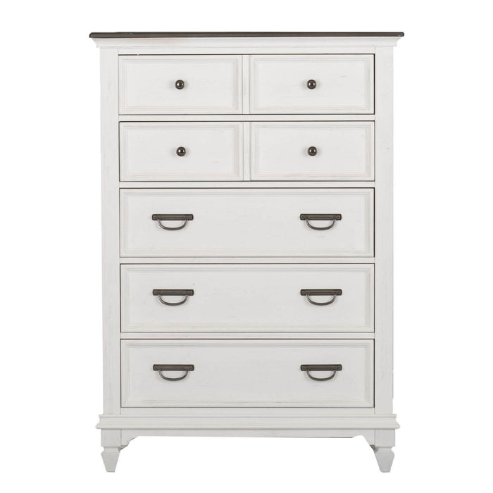Allyson Park King Panel Bed, Dresser & Mirror, Chest, Night Stand - Discount Furniture World (Burlington,NC)