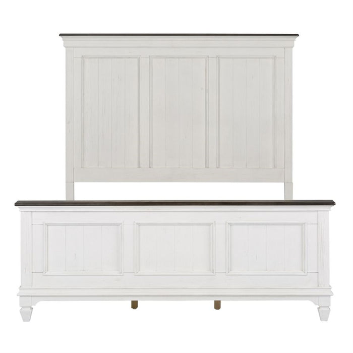 Liberty Furniture Allyson Park Cal King Panel Bed in Wirebrushed White