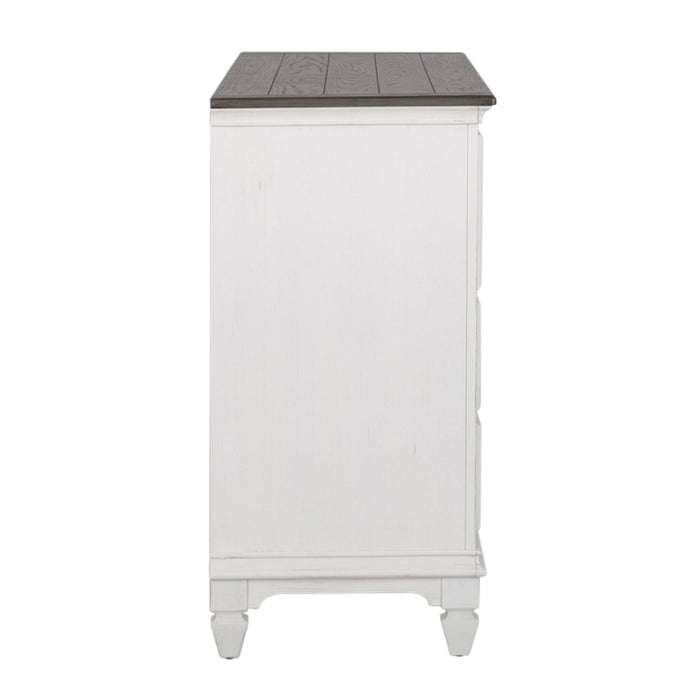 Allyson Park Drawer Dresser in Wirebrushed White - Discount Furniture World (Burlington,NC)