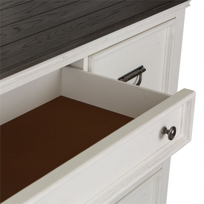 Liberty Furniture Allyson Park Drawer Dresser in Wirebrushed White